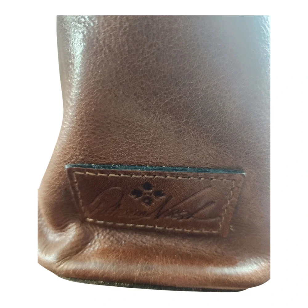 Patricia Nash Bolsena tote bag full grain leather purse‎ shoulder bag brown